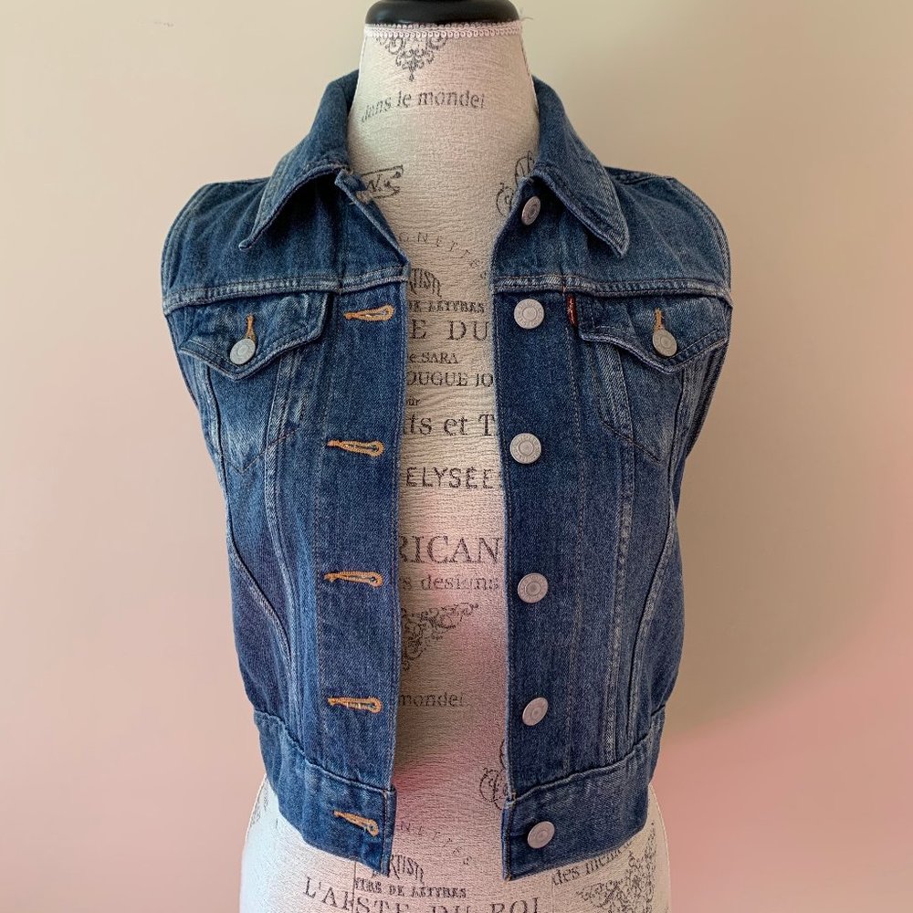 Levi's Jean Vest Red Tab Women's Denim Class XS